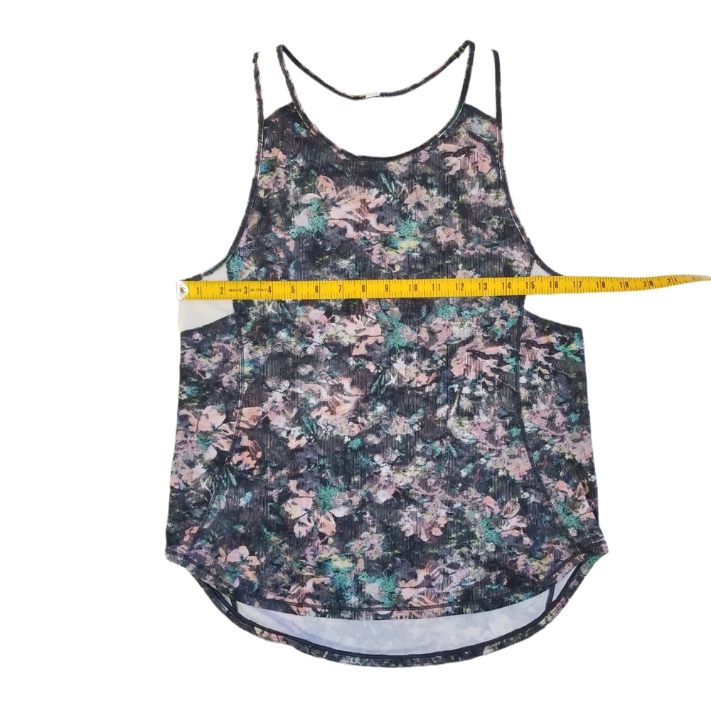 LULULEMON Sculpt Tank II Size 6 Dappled Dazed Multi Run Athleisure Gym Mesh - Picture 9 of 11